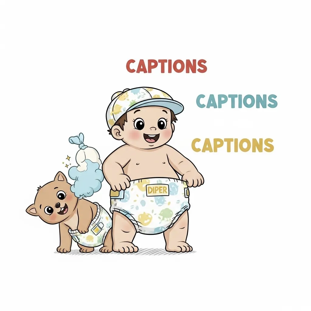 Adult Diaper & Care Captions