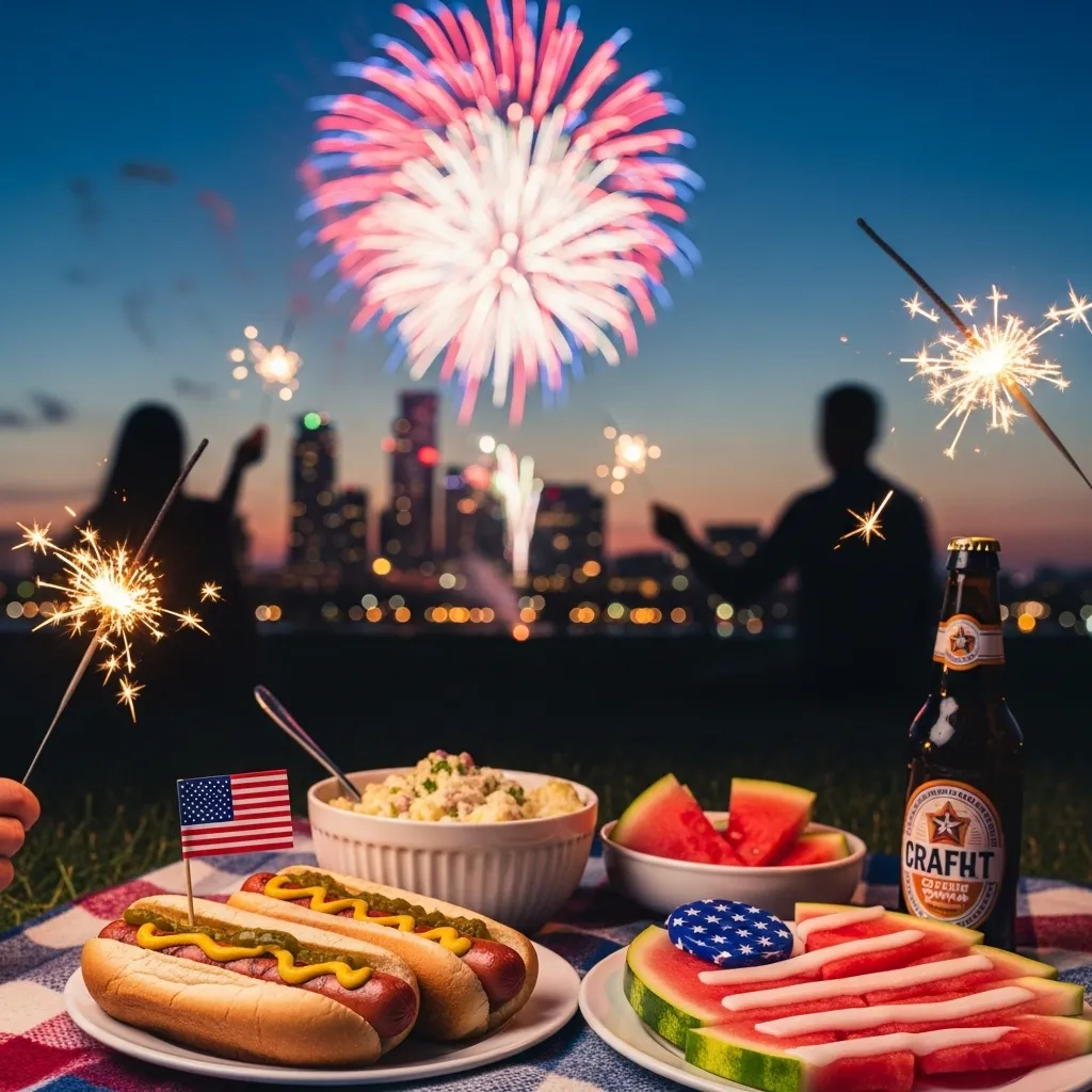 Short 4th of July captions for Instagram